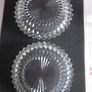 Two Vintage Indiana Glass Diamond Point  Bowls Image 2