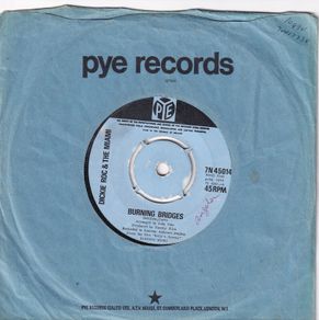 Dickie Rock & The Miami Burning Bridges Irish Pressing 1970 Single