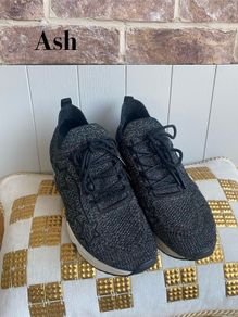 ASH glitter knit slip-on trainers / star detail EUR 39