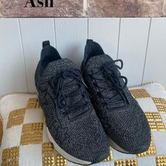 ASH glitter knit slip-on trainers / star detail EUR 39
