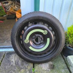 Audi A4 A5 A6 A7 A8 Space Saver Spare Wheel 19 Inch 5x112 CB 66.6 Breakdown Recovery Road Assistance Mechanic Garage Tyre Shop 125 / 70 / R19