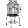 Classic Bird Cage with Outdoor Seat Large Side Door Bird Cage with Stand 145 cm High  for Turtle Pigeons, Cockatiels, Parrots, Parakeets. Image 2