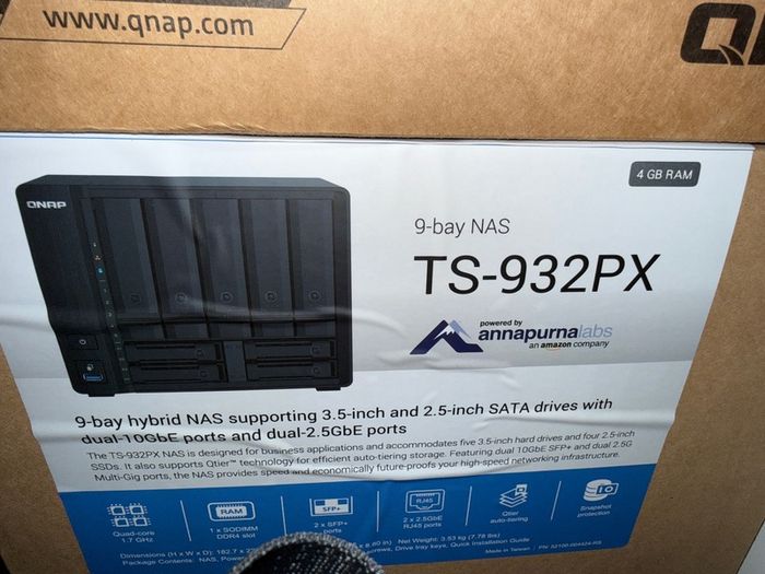 QNAP TS-932PX-4G 9 Bay (5 + 4) Desktop NAS Enclosure