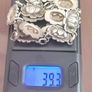 Danecraft sterling silver vintage water Lilly necklace Image 5