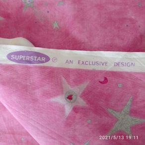 Pink Cotton Fabric 118" x 55"