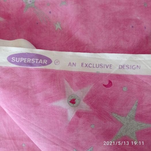 Pink Cotton Fabric 118" x 55"