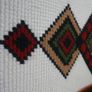 Scandinavian Handmade Thick Wool Rug with geometric pattern 48" X 31" Image 10