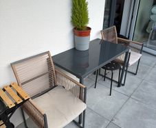 Beliani Outdoor Garden / Balcony Dining Set - Table + 2 Chairs