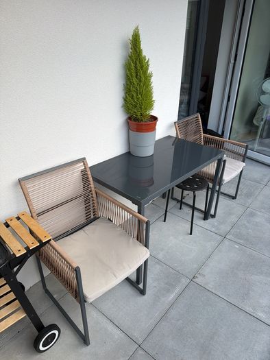 Beliani Outdoor Garden / Balcony Dining Set - Table + 2 Chairs