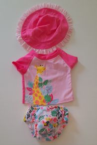Baby girl swim set