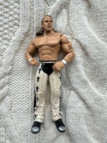 2004 WWE Jakks Pacific Heartbreak Kid Shawn Michaels Wrestling Figure Tan Pants Used Arms are loose Please look at the pictures