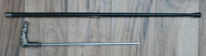 Vintage Sword Stick with  head handle (length 36", blade length 21") (metal walking stick)
