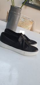 DUNE leather tassel brogue slip-ons Sz 40 (7-7.5UK)