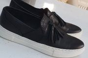 DUNE leather tassel brogue slip-ons Sz 40 (7-7.5UK)