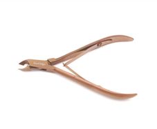 Nail Cuticle Nipper Toe Manicure Scissors Nail Art Clipper Cutter (10.5cm, Copper)