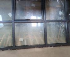 Triple glaze anthracite grey window