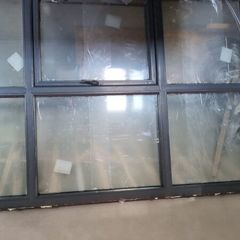 Triple glaze anthracite grey window