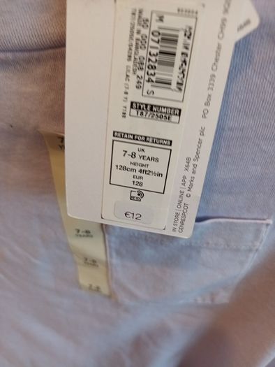 Marks and Spencer boys t shirt