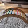2-in-1 Wooden See-Saw & Climbing Arch Image 5