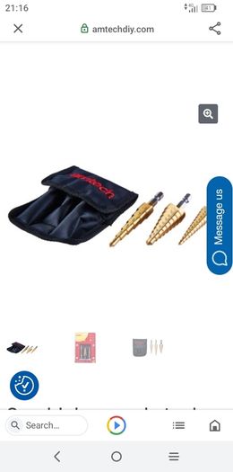 HSS step drill bits 3 sizes
