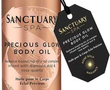 2 x Sanctuary Spa Body Moisturiser, Illuminating Rose Gold Radiance Body Oil, 125 ml