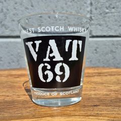 vintage VAT 69 finest scotch whiskey  shot glass