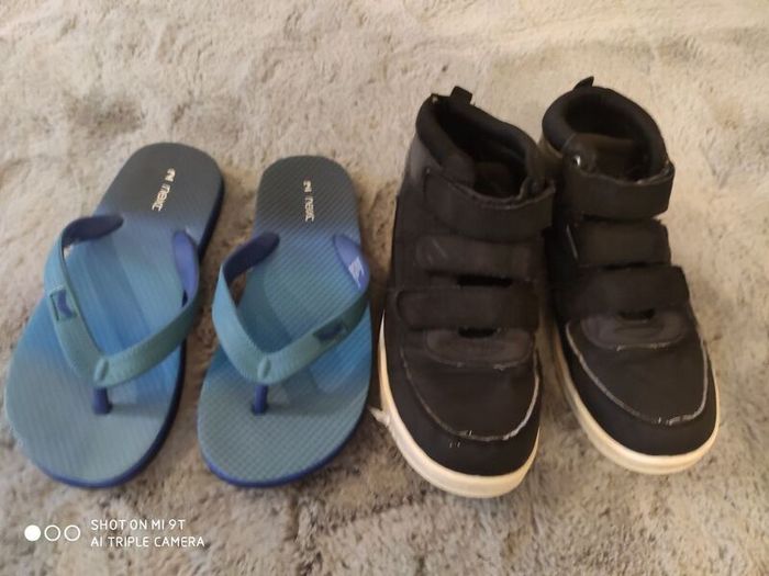 Boys boots+flip flops from Next size 2