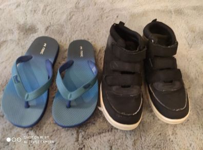 Boys boots+flip flops from Next size 2