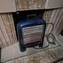1920s/30s Vintage MAGNET 1930s Art Deco cobalt blue enamel electric fire Image 5