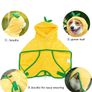 Bear Dog Bathrobe,Super Absorbent Dog Quick Drying Microfiber Coat Hooded Bath Towel for Puppy Small Dogs Pumpkin) Image 4