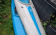 offered for sale to day a canoe and a splach deck and a paddle