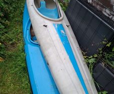 offered for sale to day a canoe and a splach deck and a paddle