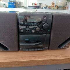 Vintage Philips AZ 2305 Portable Micro System Ghettoblaster Faulty CD Player