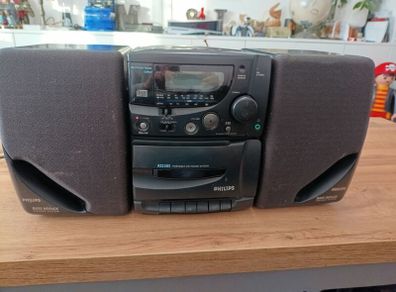 Vintage Philips AZ 2305 Portable Micro System Ghettoblaster Faulty CD Player