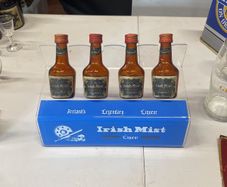 Vintage Irish mist liqueur mini bottle display