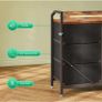 Chest of Drawers Bedroom, with LED Light trip with 10 Adjustable Colors and 2 USB and 2 AC Outlets Image 7