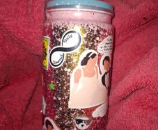 The summer i turned pretty No Globe Glitter Tumbler