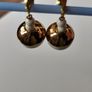 Vintage Earrings Gold tone Baubles Image 4
