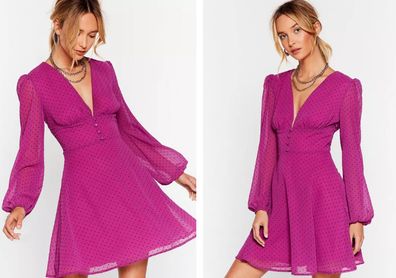 purple Mini Dress