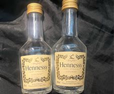 Hennessy empty mini bottle