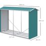 Galvanised Steel Firewood Log Store Storage for logs Image 3
