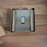 Screwless Flat Plate 1-Gang 2-Way Switch, Brushed Steel Image 4