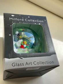 RRP 20stg The Milford Collection mouth blown glass tea light globe FRIENDSHIP