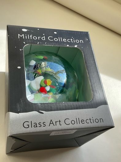 RRP 20stg The Milford Collection mouth blown glass tea light globe FRIENDSHIP