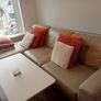Butter leather sofa with eight chaise longue Image 3