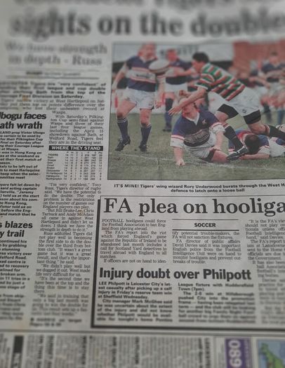 Vintage newspaper 1995 Leicester Mercury