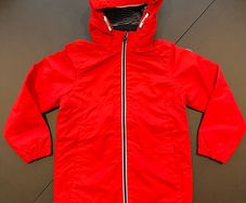 H&M Red LIGHTWEIGHT Coat - fleece lined - perfect condition - AGE:7/8yrs