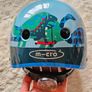 Micro Dino Printed Helmet for Bikes and Scooters Image 2