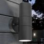 NEW SALE | Black Double Up Down Outdoor Stainless Steel Wall Light, Use GU10 IP65 Image 6