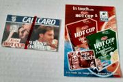 New call card hot cup and information on call card